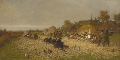 Pszczoła łuska, wyspa Nantucket, 1876 autorstwa Eastman Johnson