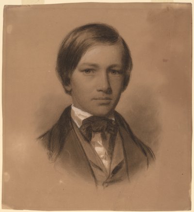 Portret młodego mężczyzny autorstwa Eastman Johnson