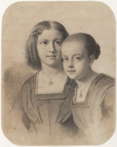 Portret Woltera Geertruida, hrabiny Limburg Stirum i hrabiny Frederiki Augusta autorstwa Eastman Johnson