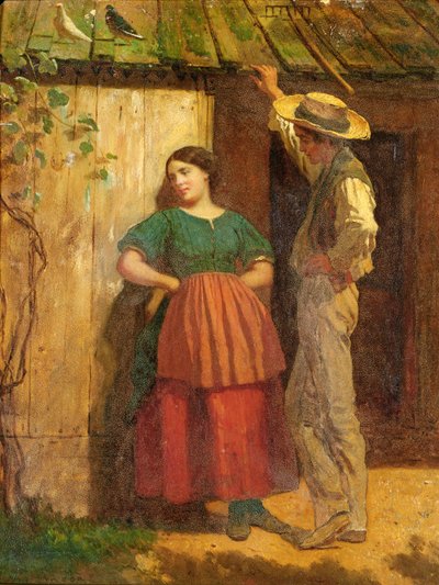 Rustykalne zaloty autorstwa Eastman Johnson