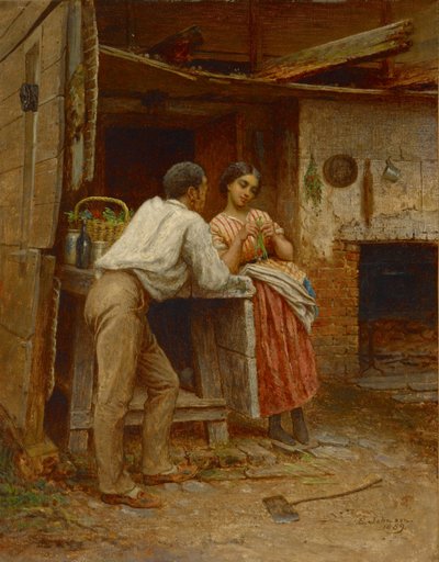 Zaloty południowe, 1859 autorstwa Eastman Johnson