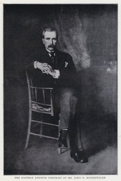 Eastman Johnson Portret pana Johna D Rockefellera autorstwa Eastman after Johnson
