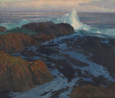 Niespokojne morze, ok. 1917 r. (olej na płótnie) autorstwa Edgar Alwin Payne
