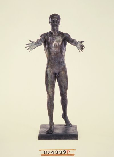 Eton Boy, „Oto jestem”, c.1923 (brąz) autorstwa Edgar Bertram Mackennal