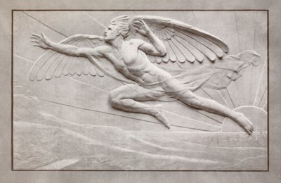 „Speed” (litografia kolorowa) autorstwa Edgar Bertram Mackennal