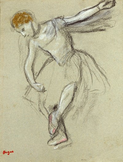 Tancerz w profilu autorstwa Edgar Degas
