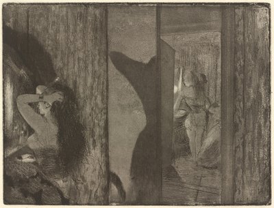 Aktorki w garderobie autorstwa Edgar Degas