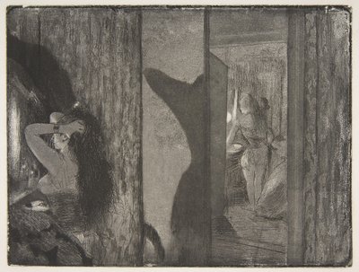 Aktorki w swoich garderobie, 1879-80. autorstwa Edgar Degas
