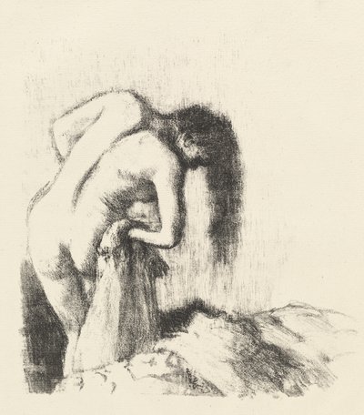 Po kąpieli Wyjście z kąpieli Mały talerzyk, ok. godz. 1891. autorstwa Edgar Degas