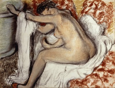 po kąpieli, kobieta susząca; Apres le Bain, Femme S”Essuyant, ok.1884 autorstwa Edgar Degas