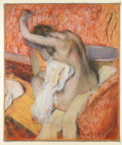 Po kąpieli - kobieta susząca się, ok.1895 autorstwa Edgar Degas
