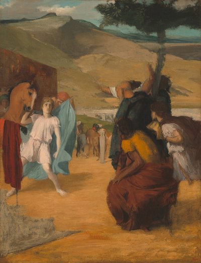 Aleksander i Bucefał autorstwa Edgar Degas
