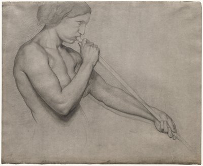 Anioł dmący w trąbkę autorstwa Edgar Degas