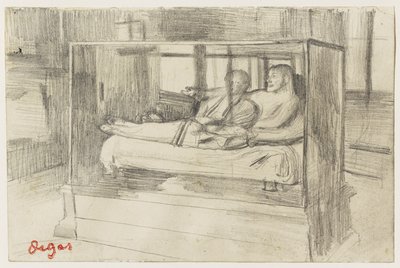 W Luwrze: sarkofag etruski, ok. 1879 r. autorstwa Edgar Degas