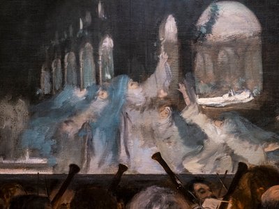 Balet Roberta Diabła (detal). 1876. Olej na płótnie. autorstwa Edgar Degas