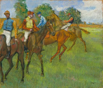 Przed Wyścigiem ok. godz. 1887-1889. autorstwa Edgar Degas