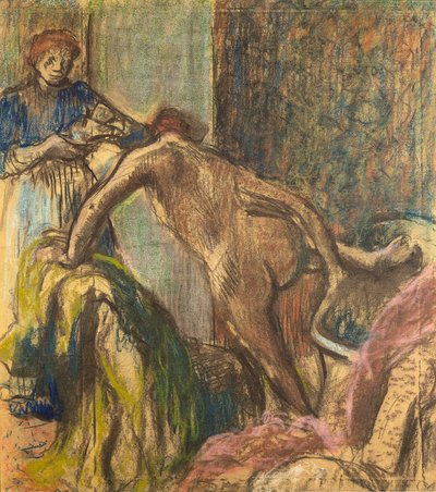 Śniadanie po kąpieli autorstwa Edgar Degas