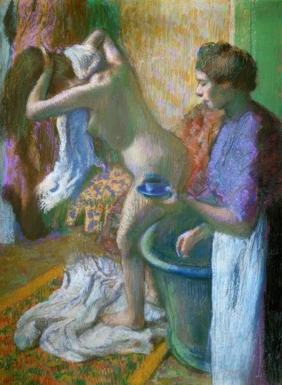 Śniadanie po kąpieli autorstwa Edgar Degas
