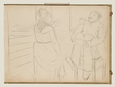 Scena burdelu autorstwa Edgar Degas