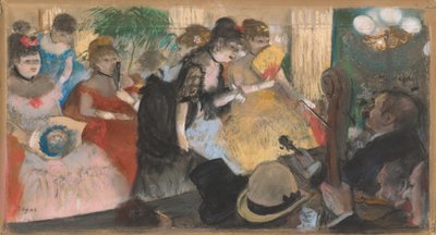 Cafe-Koncert (Kabaret), ok. 1876-77 (pastel na monotypie na papierze i tekturze) autorstwa Edgar Degas
