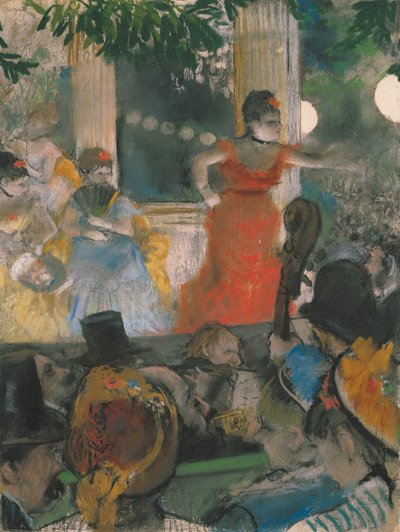 Koncert kawiarniany w Ambasadorach autorstwa Edgar Degas