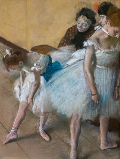 Egzamin z tańca. 1880. Pastel na papierze. autorstwa Edgar Degas