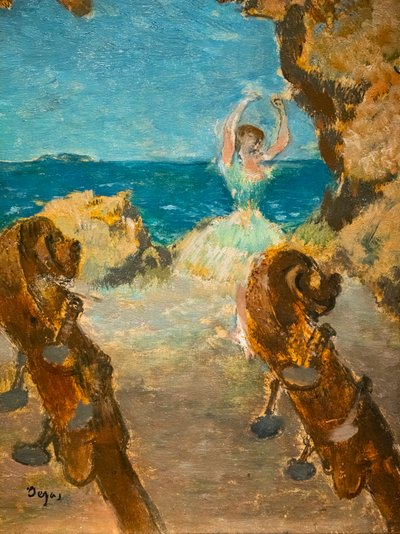 Tancerz. Scena baletowa. 1891. Olej na płótnie. autorstwa Edgar Degas
