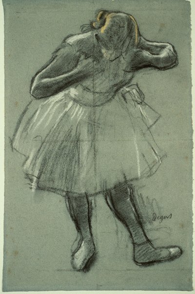 Tancerz pochylający się do przodu autorstwa Edgar Degas