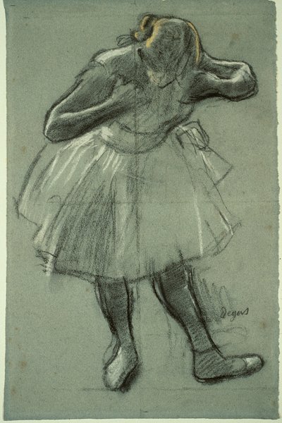 Tancerz pochylający się do przodu autorstwa Edgar Degas