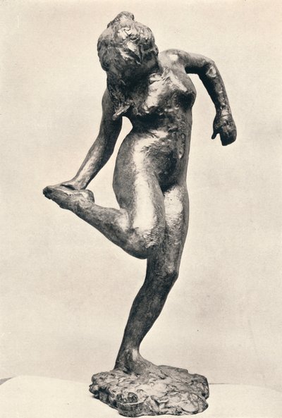 Tancerka patrząca na podeszwę prawej stopy, ok. 1900 r. autorstwa Edgar Degas