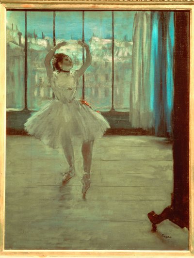 Tancerka przed oknem autorstwa Edgar Degas
