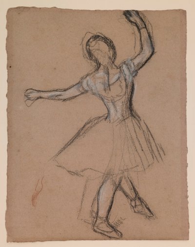 Tancerka na scenie i w ruchu autorstwa Edgar Degas