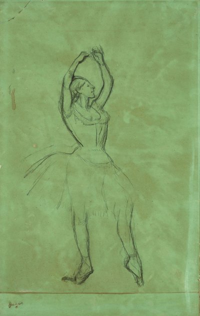 Tancerka z podniesionymi rękami autorstwa Edgar Degas