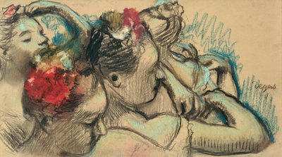 Tancerze, ok. 1896-8 (pastel na papierze) autorstwa Edgar Degas