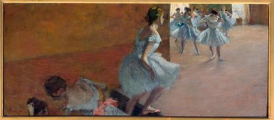 Tancerze wspinający się po schodach Obraz Edgara Degasa (1834-1917) autorstwa Edgar Degas