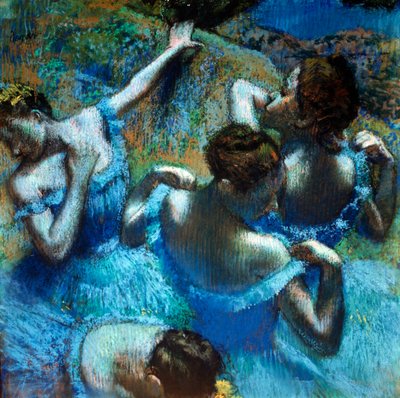Tancerze w kolorze niebieskim, c1898. autorstwa Edgar Degas