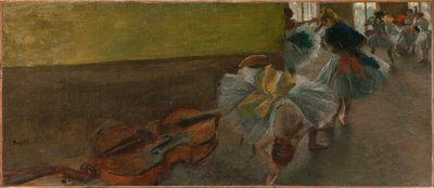 Tancerze w Sali Prób z Kontrabasem, ok. 1882–85 (olej na płótnie) autorstwa Edgar Degas