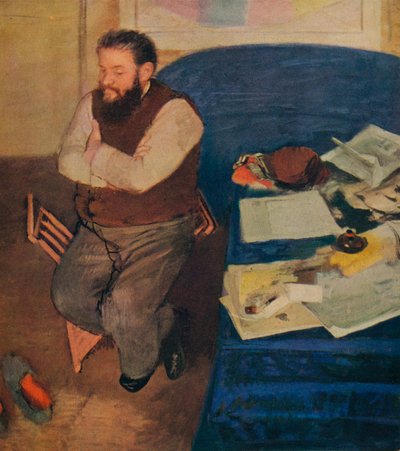 Diego Martelli, 1879 autorstwa Edgar Degas