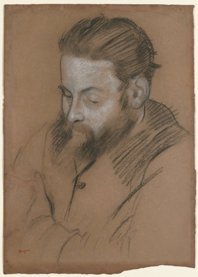 Diego Martelli, 1879. autorstwa Edgar Degas