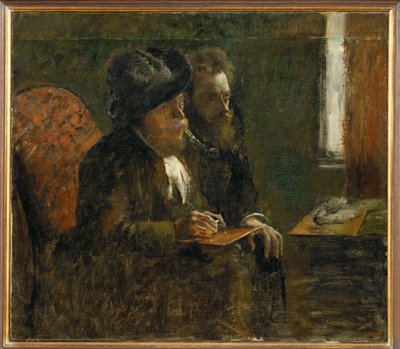 Podwójny portret Marcellina Desboutina i Ludovica Lepica (olej na płótnie) autorstwa Edgar Degas