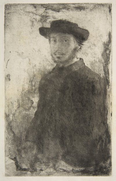Edgar Degas: autoportret autorstwa Edgar Degas