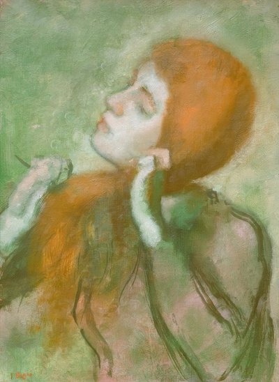 Czesanie kobiety autorstwa Edgar Degas