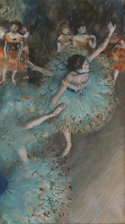 Francuski: Danseuse basculant (Danseuse verte) kołysząca się tancerka autorstwa Edgar Degas