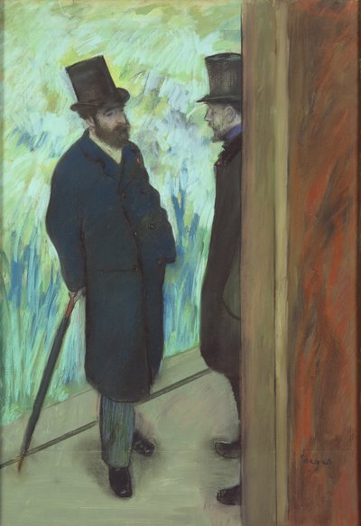Театрын найзууд, Людовик Халеви (1834-1908), Альберт агуй (1832-1910) 1878-79 (цаасан дээрх пастел)поли autorstwa Edgar Degas