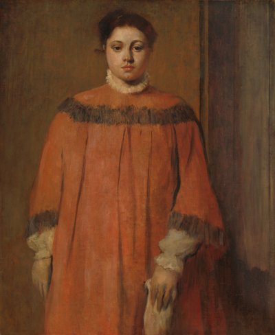 Dziewczyna w czerwieni autorstwa Edgar Degas