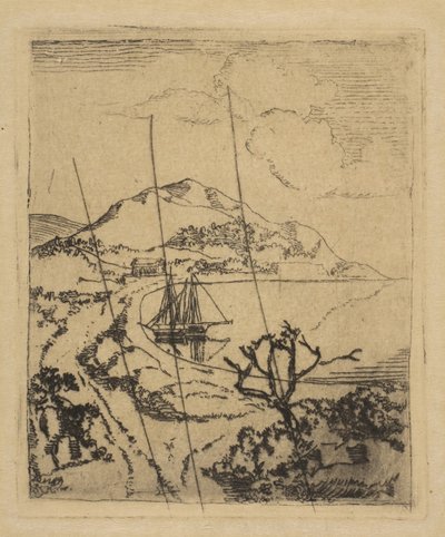 Krajobraz grecki, 1856. autorstwa Edgar Degas