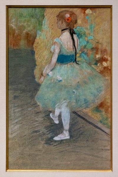Zielona tancerka. Około 1878. Pastel na papierze. autorstwa Edgar Degas