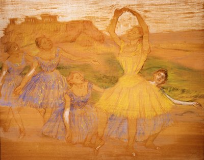 Grupa Tancerzy, ok. 1895-1897 autorstwa Edgar Degas