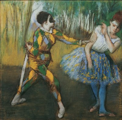 Arlekin i Colombine autorstwa Edgar Degas
