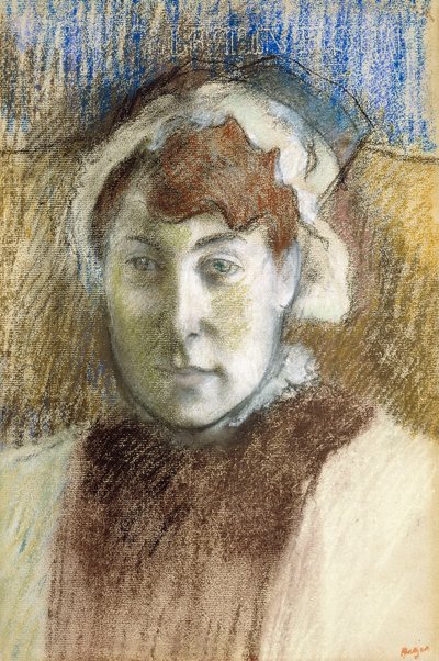 Głowa kobiety autorstwa Edgar Degas